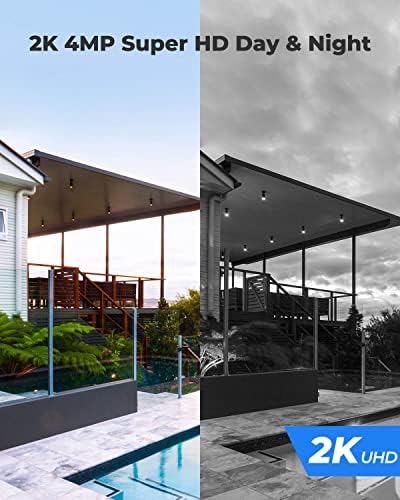 Reolink Security Camera Outdoor Wireless, Wifi Camera Argus PT 4MP + Solar Panel with 355°Pan & 140°Tilt, 2K Night Vision, Battery Operated Security Camera with Person/Vehicle Detection, Two-Way Audio