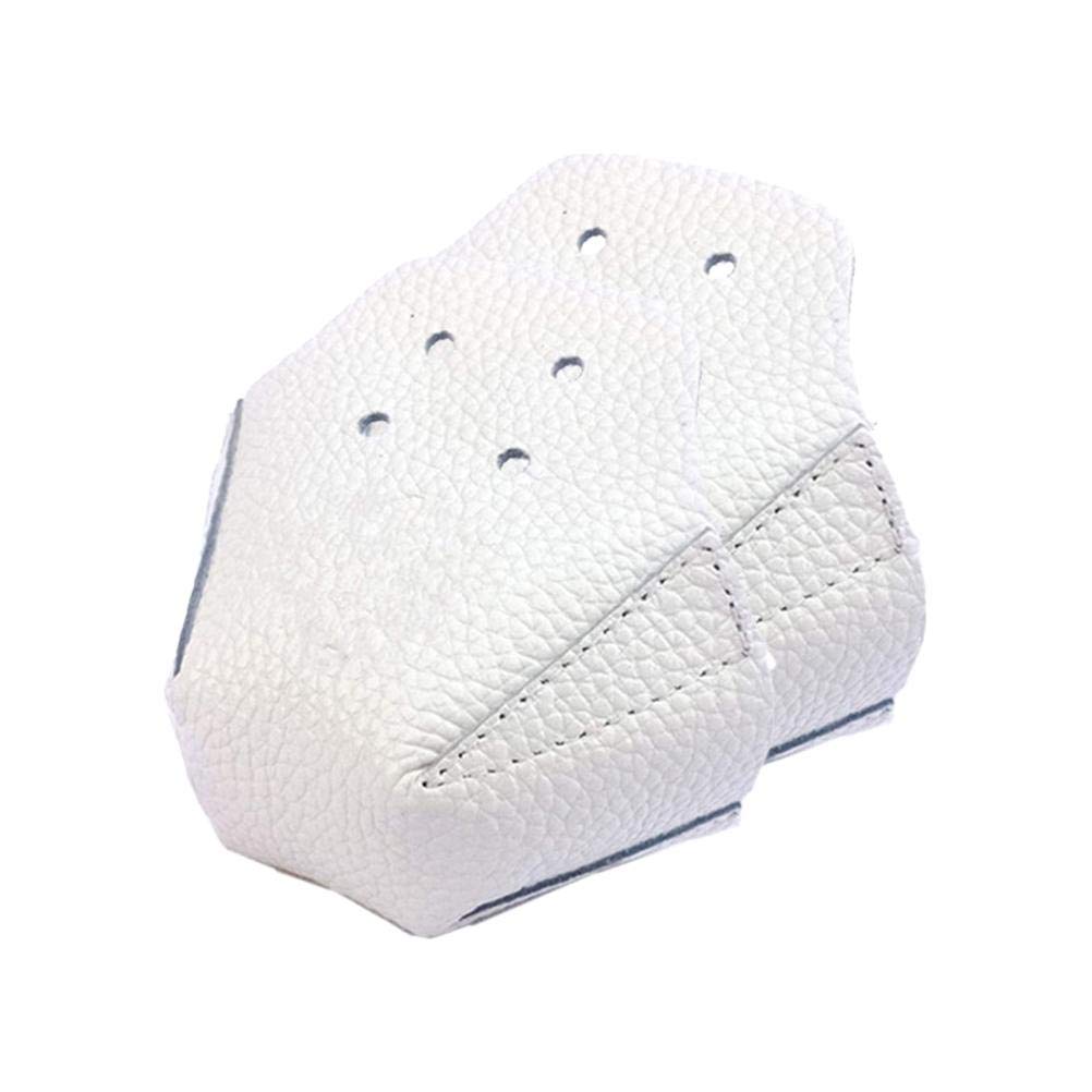 Yumoom Toe Cap Guards Protectors, 1 Pair Roller Skate Toe Cap Protectors PU Leather Professional Skate Toe Protective Cover with 4 Holes Roller Skate Toe Guards Toe Caps for Roller Skate