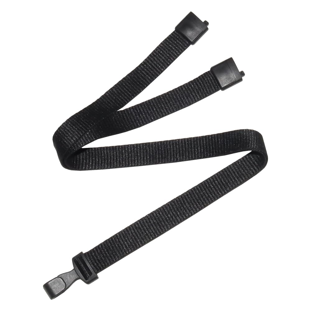 25 Pack Bulk-Polyester Breakaway Lanyards with Plastic No Twist Clip & Safety Breakaway Clasp-Great for Radiology-School Hospital-MRI Safe-Neck Strap