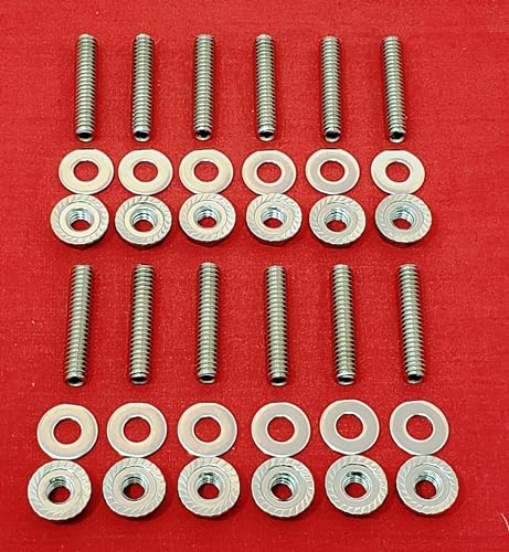 Alloyboltz- Compatible with SBF Ford 260 289 302 5.0l 351W Intake Manifold Stainless Steel Stud Kit Set Bolts