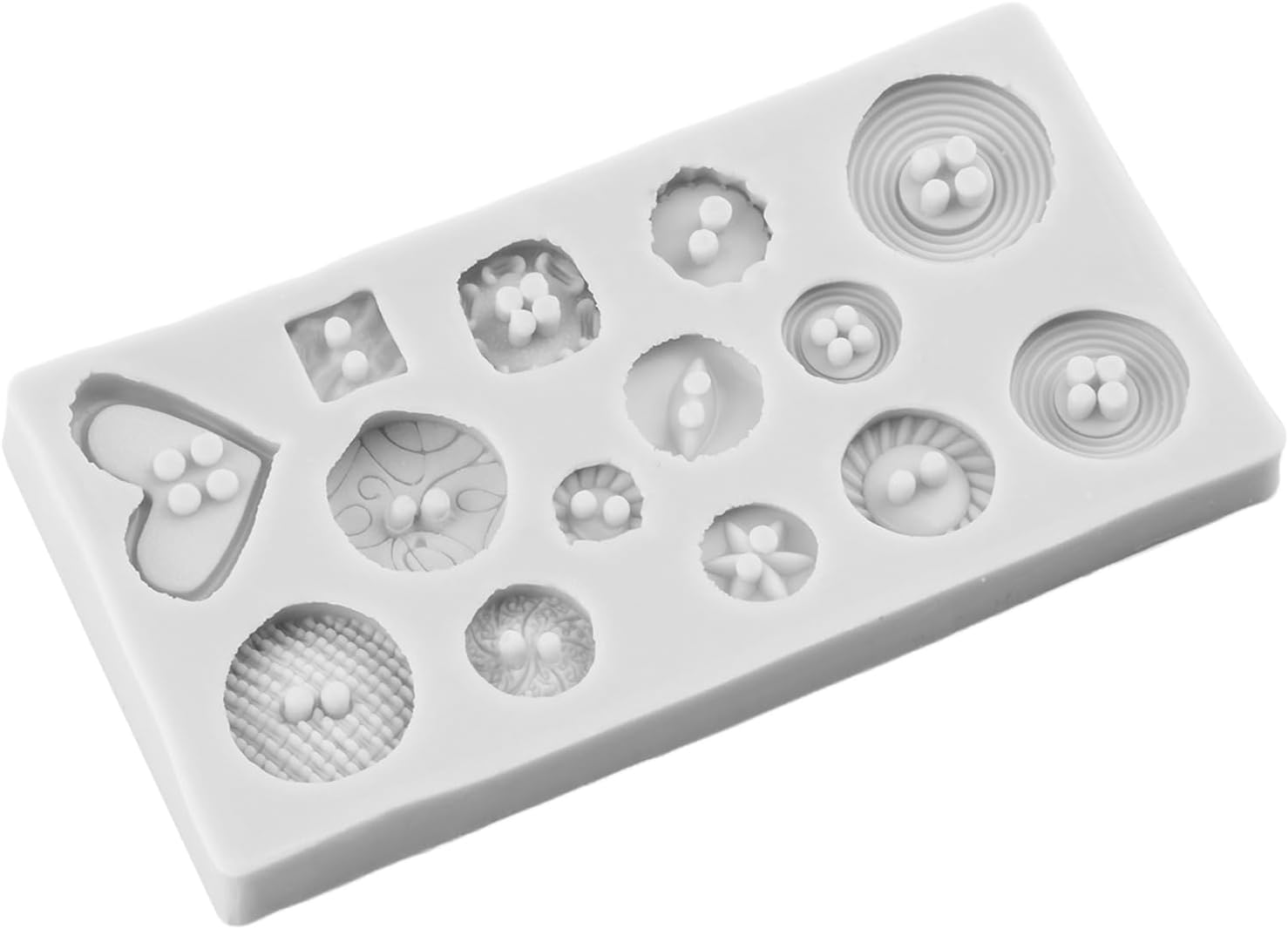 Button Silicone Mold Button Polymer Clay Molds image 4