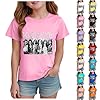 KATSEYE Shirts Kids Merch Girls Tops Tees Casual Unisex Group Print Blouse Short Sleeve Crew Neck Shirts for Kids UK Cute Y2K T-Shirt Pink #2
