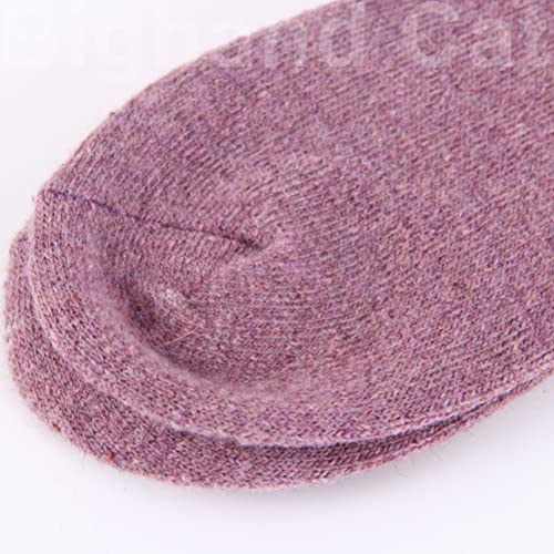 Image of IIG 5 Pairs Women's Vintage Style Thick Wool Warm Winter Crew Socks