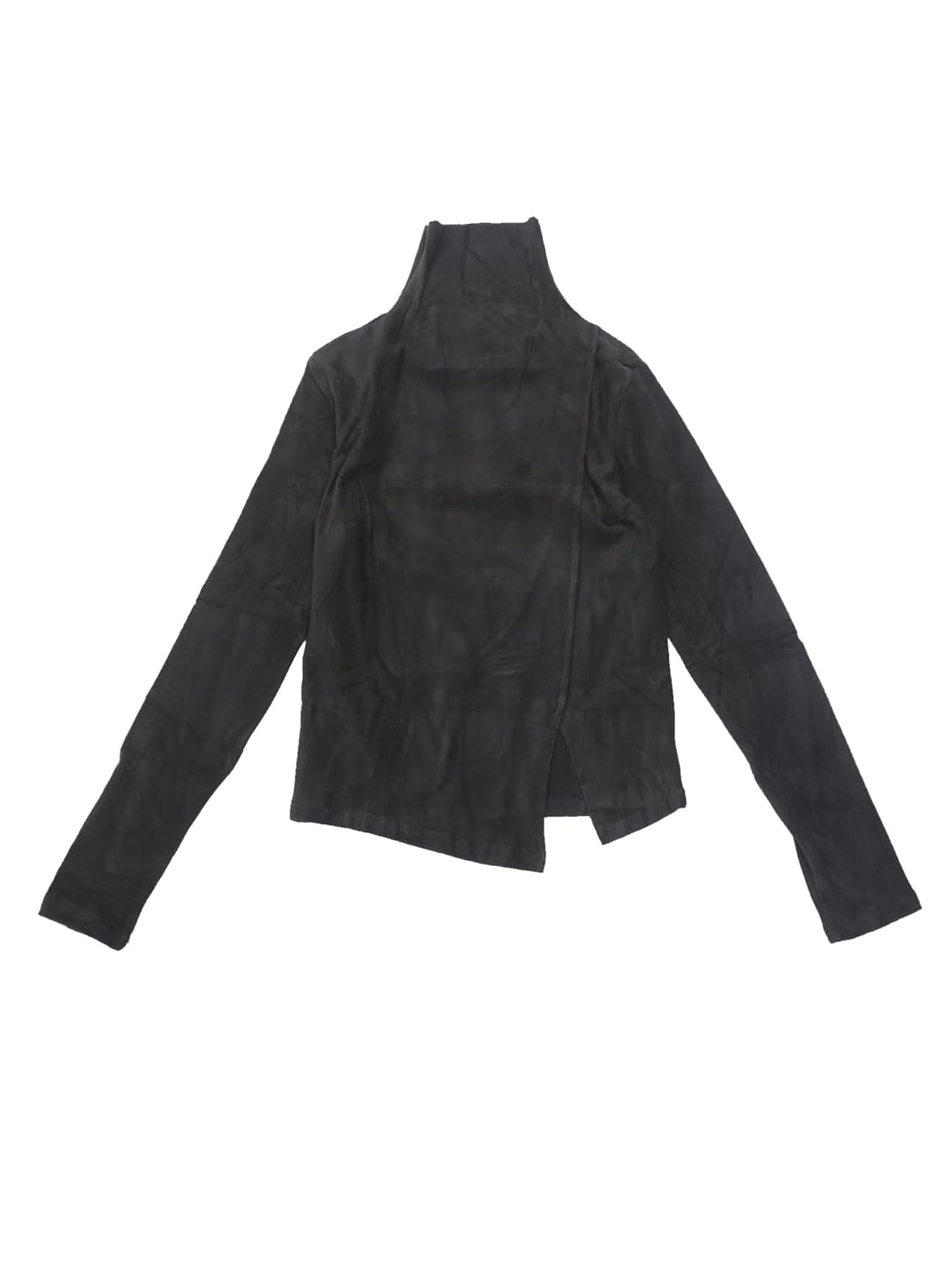 Allegra K Womens Turtle Neck Top Long Sleeve Slim Fit Asymmetric Casual Work Knit Pullover Tops