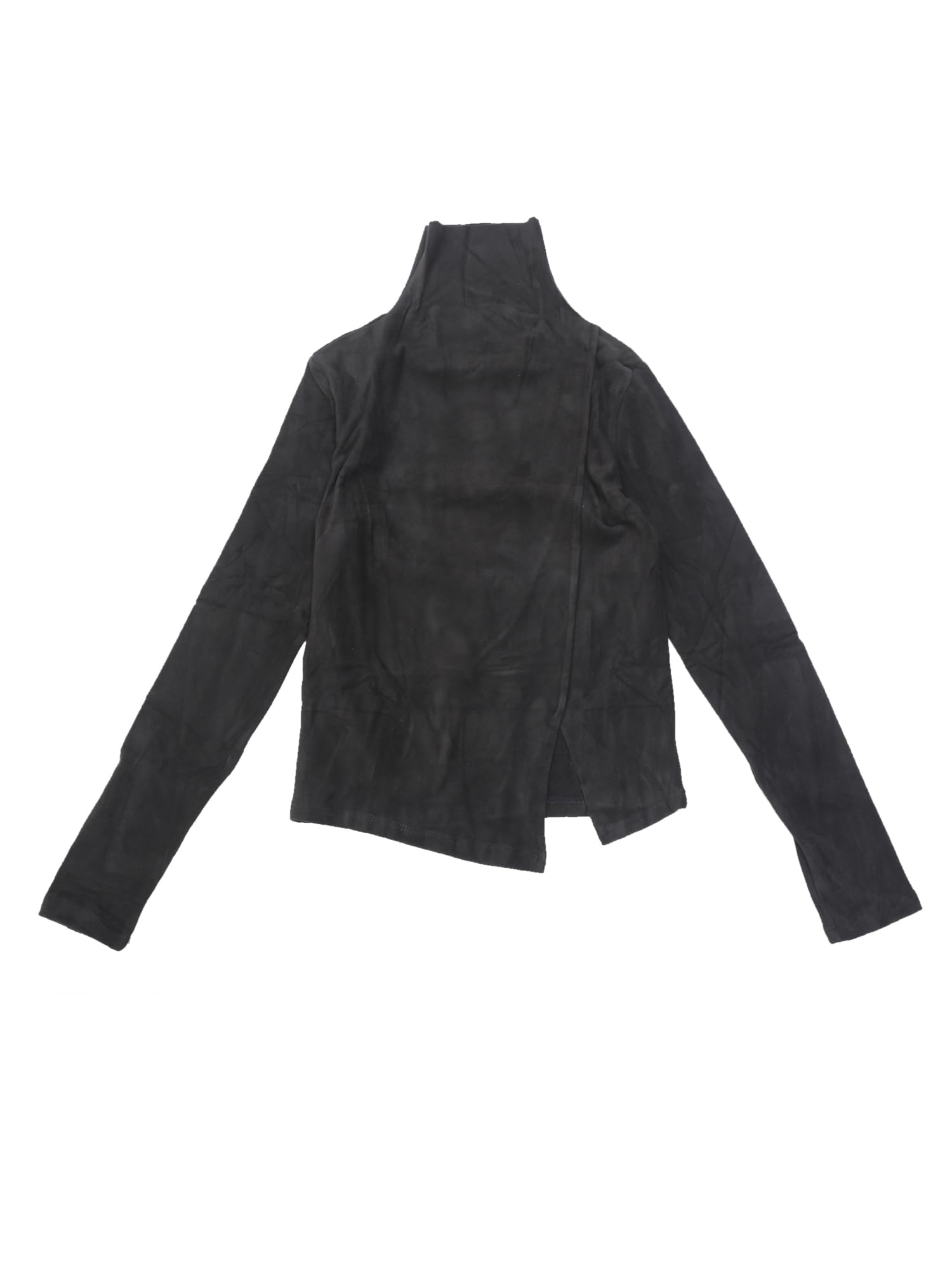 Allegra K Womens Turtle Neck Top Long Sleeve Slim Fit Asymmetric Casual Work Knit Pullover Tops