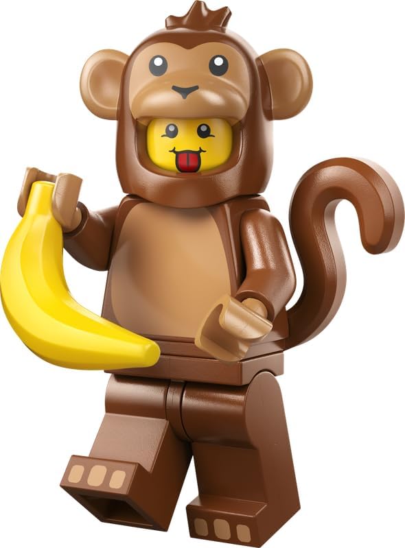 Disfraz de Mono Lego - Minifiguras Serie 28 Animales, Minifigura única (Lego 71051)
