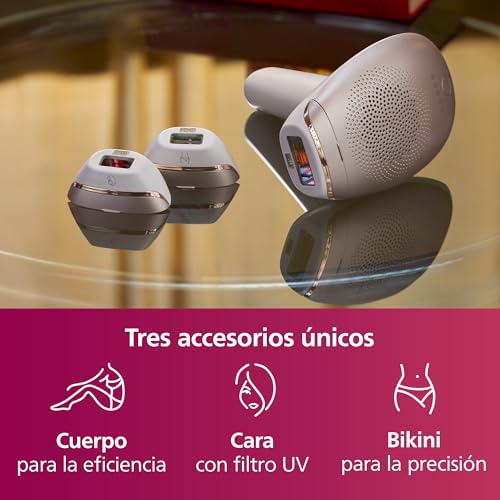 Miniatura 4 de Philips Lumea serie 7000, dispositivo de depilación IPL, alternativa de depilación láser, 3 accesorios para el cuerpo, la cara y la zona del bikini, modelo SC1999/00
