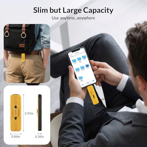 Image of iDsonix 128GB USB Flash Drive Externe SSD, Up to 1073MB /s, Thumb Drive with Dual USB A 3.2 + Type C, Push-Pull Design & Alloy, Portable Memory Stick for iPhone 17 /16 /15 /PS5 /Android Phone /Mac /Windows