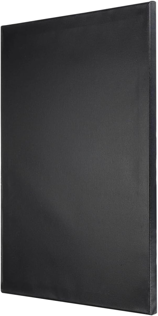 2/4Pc Black Canvas Panel Rectangle Wood Frame Stretched Blank Artist Board Panels for Gouache Acrylic Watercolor(30x40x1.5cm 4Pcs)