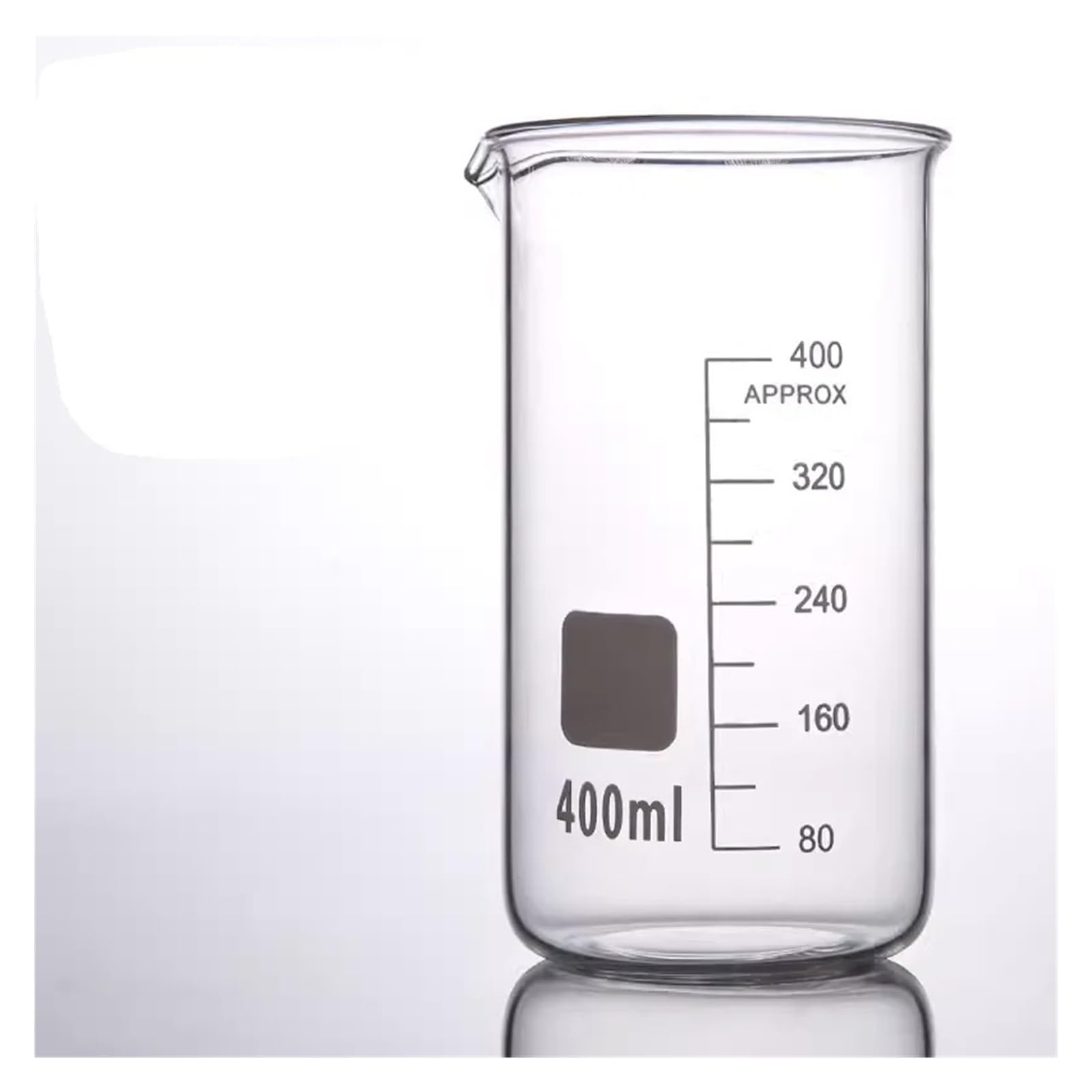 Vaso de precipitados alto de vidrio de borosilicato resistente a altas temperaturas, graduado, 50/100/150/250/300/500/800/1000 ml/2000 ml(250ml 4pcs)