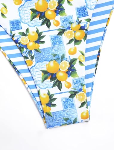Image of ZAFUL Women's Triangle Bikini Floral String Bikini Set Two Piece Swimsuit Bathing Suits