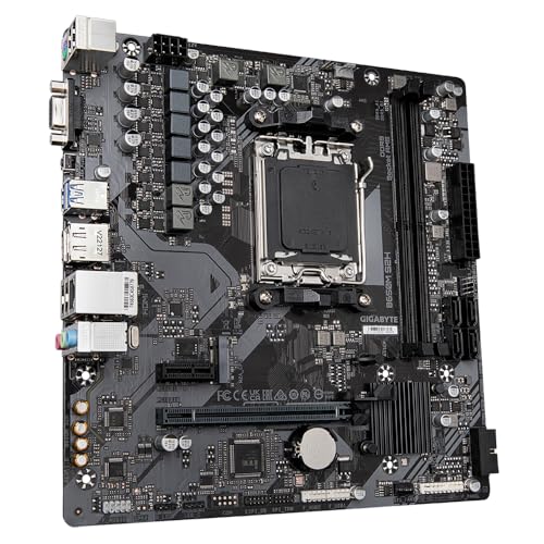 GIGABYTE B650M S2H Scheda madre - AMD Ryzen serie 9000, VRM a 5+2+2 fasi, fino a 6400 MHz DDR5 (OC), 1xPCIe 4.0 M.2, LAN GbE, USB 3.2 Gen 1 - Scheda madre - Immagine 1