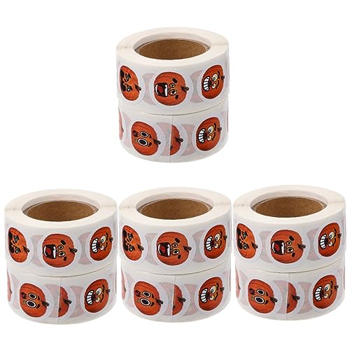 TEHAUX 8rollen Halloween Aufkleber Selbstklebende Dekorationsaufkleber Für Briefumschläge Und Diy Bastelprojekte Lebendige Kinderfreundliche Designs Für Halloween-dekoration Zuhause