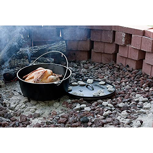 Image of Lodge Deep Camp Dutch Oven (10 Qt) and Lodge 4-in-1 Camp Dutch Oven Tool