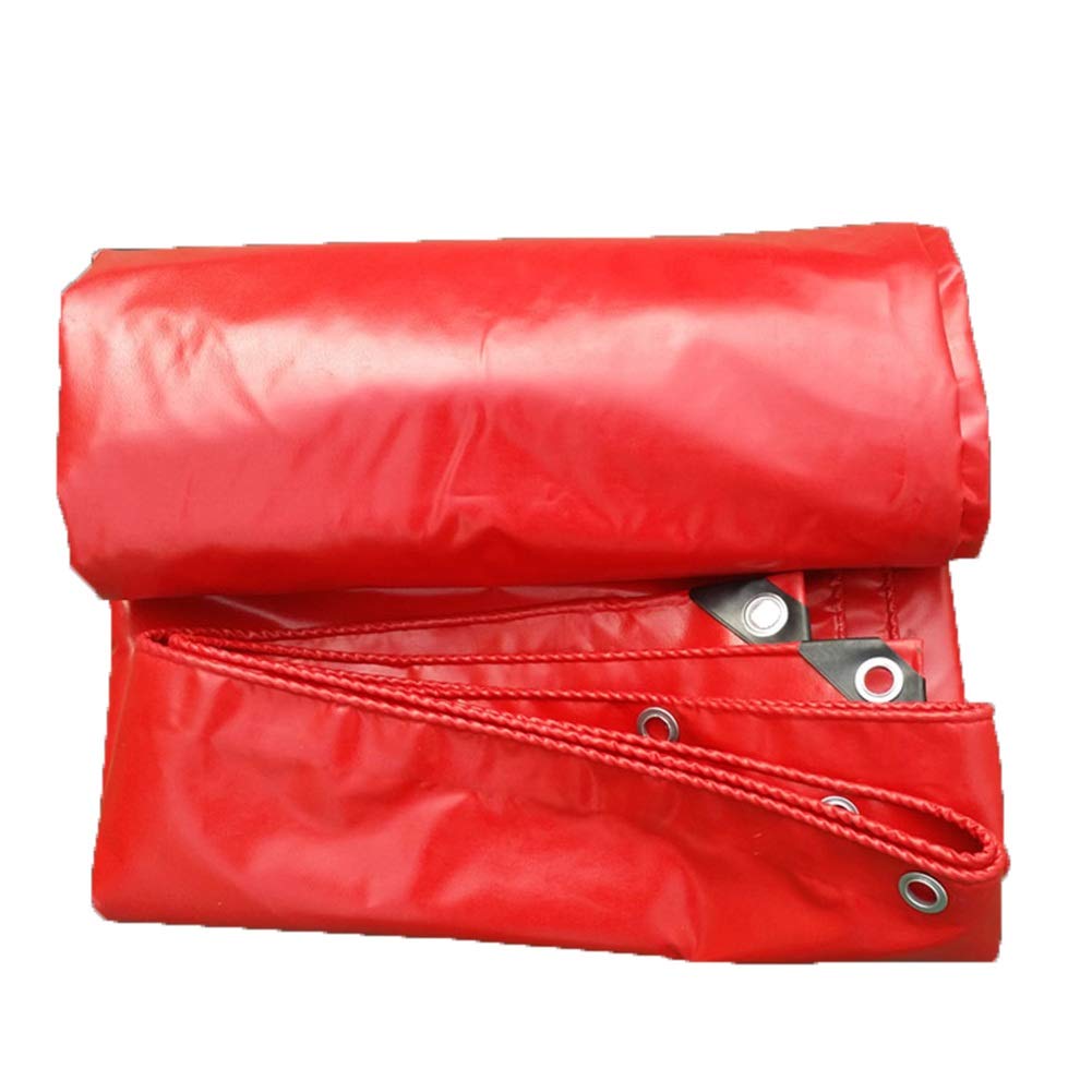 Bâches OKUOKA rouge grande taille imperméable et résistante pour bâche de camion et extérieur