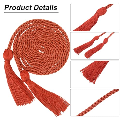 Image of GraduationMall Graduation Honor Cord 68 inch Dark Orange