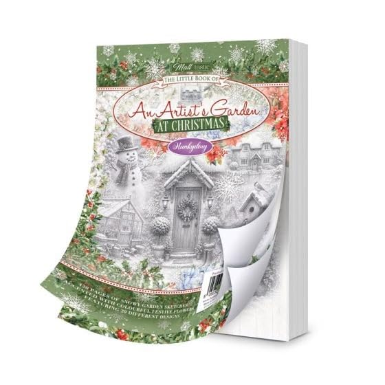 Hunkydory - TThe Little Book of an Artist's Garden at Christmas - LBK372- RRP £9.99