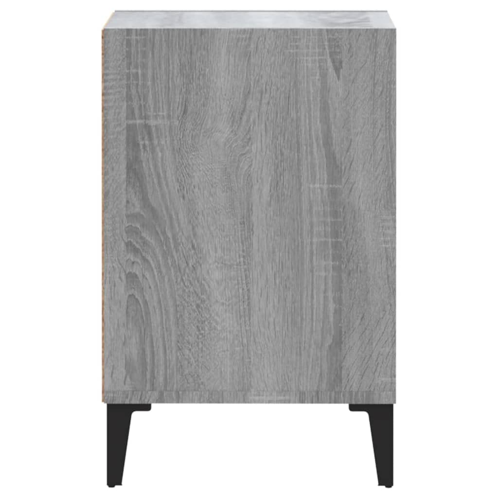 Fengshui Mobile TV grigio Sonoma, 100 x 35 x 55 cm, in legno | Con ante e scomparti, spazio per lettore DVD e console, supporto da parete incluso