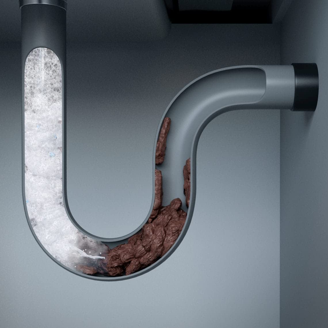 Pure100 Drain Free - kraftvoller Reinigungsschaum - beseitigt jede Verstopfung und Ablagerung in den Rohren - Abflussreiniger - entfernt üble Gerüche - ohne chemische Wirkstoffe - biologisch abbaubar
