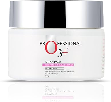 O3+ D-TAN Professional Pack For Instant Tan Removal For all skin Types | Detan Pack for Tan Removal, 50gm O3-0437