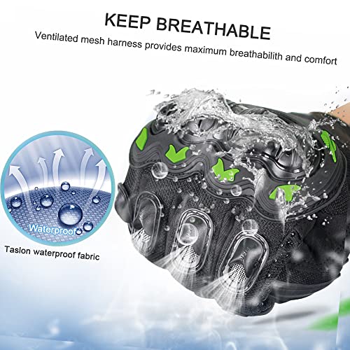 yeacher Luvas de motocicleta masculinas tela sensível ao toque dedo inteiro moto corrida moto ciclis