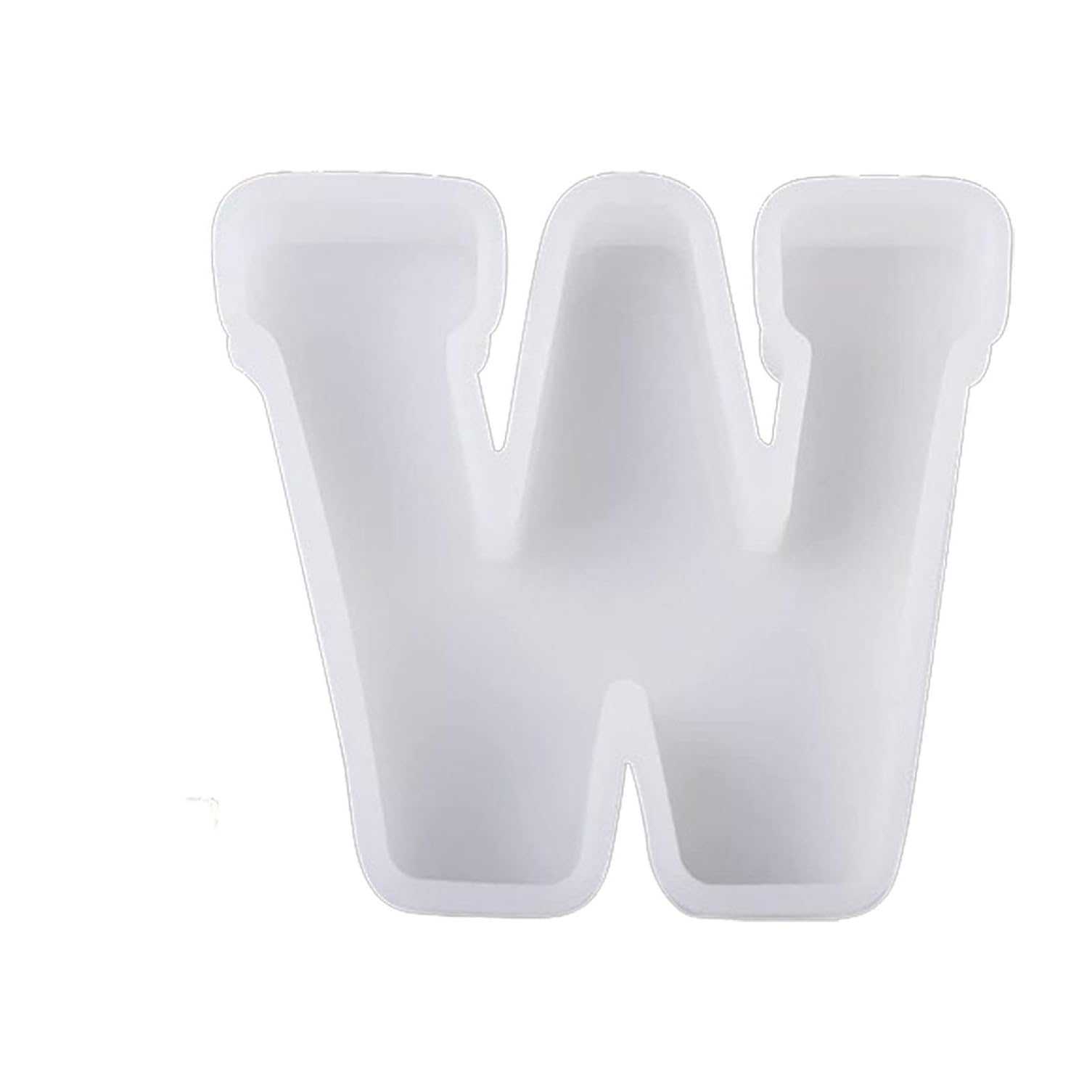 Twinice Letter W Silicone Mould for Epoxy Resin Crafts Alphabet Casting