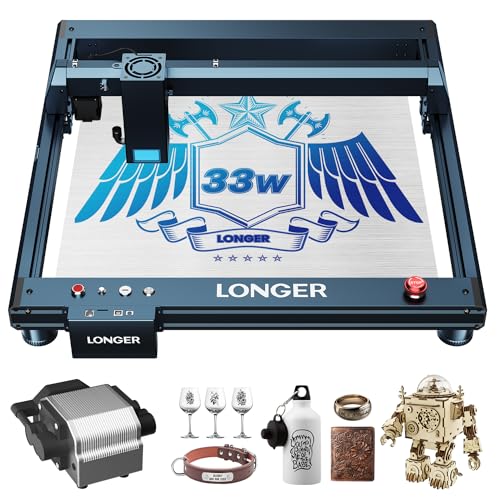 Longer Laser B1 30W Laser Engraver Cutter with Auto Air Assist,...