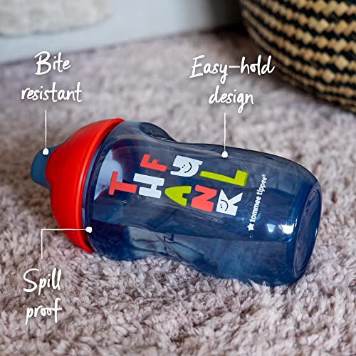 Tommee Tippee Sippee Cup, Water Bottle For Toddlers, Spill-Proof, Bpa Free, Colorful And Playful Designs, 10Oz, 9M+, Pack Of 3, Red, Blue And Green #TOP1