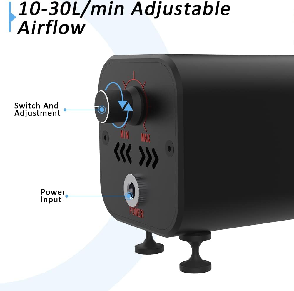 Twotrees X1 Kit de asistencia de flujo de aire, 10-30 l/min, sistema de bombeo de aire para máquina grabadora láser TTS-55 5 W TTS 10 W