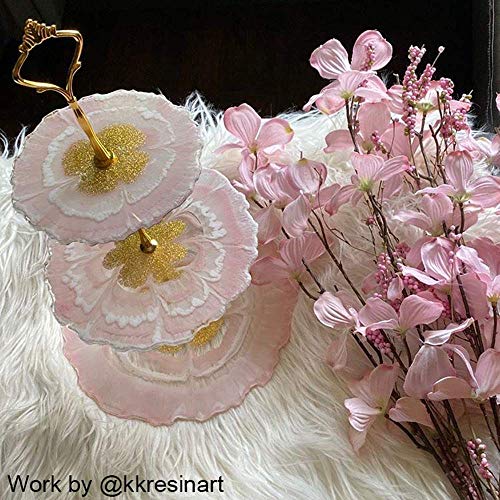 Resinworld Resin Coaster Molds, Silicone Coaster Molds For Epoxy Resin + 3 Tier Resin Mold, Cake Stand Molds For Resin #TOP5