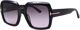 Tom Ford Womens Kaya Gradient Square Cat Eye Sunglasses Black 54mm