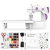 Mini Sewing Machine for Beginners, Electric Sewing Machines with 42PCS Sewing Tools and Extension Table, Gift for Kids
