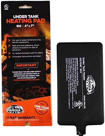 Pangea Reptile Heat Mat (Small, 4x7, 1-5 gal), Black (UTH4x7)
