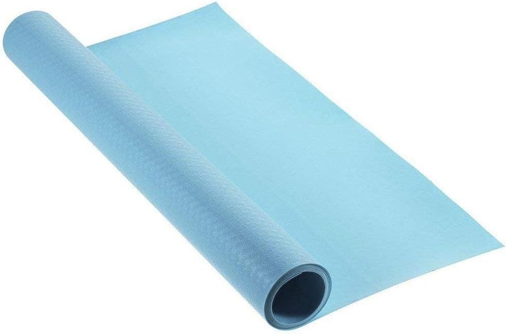 MORLIFE2pcs Eva Sheet Non-Slip Shelf, Closet, Drawer Liner Protective Kitchen Mat Blue 45 cm x 150 cm walldrobe bedroom closet