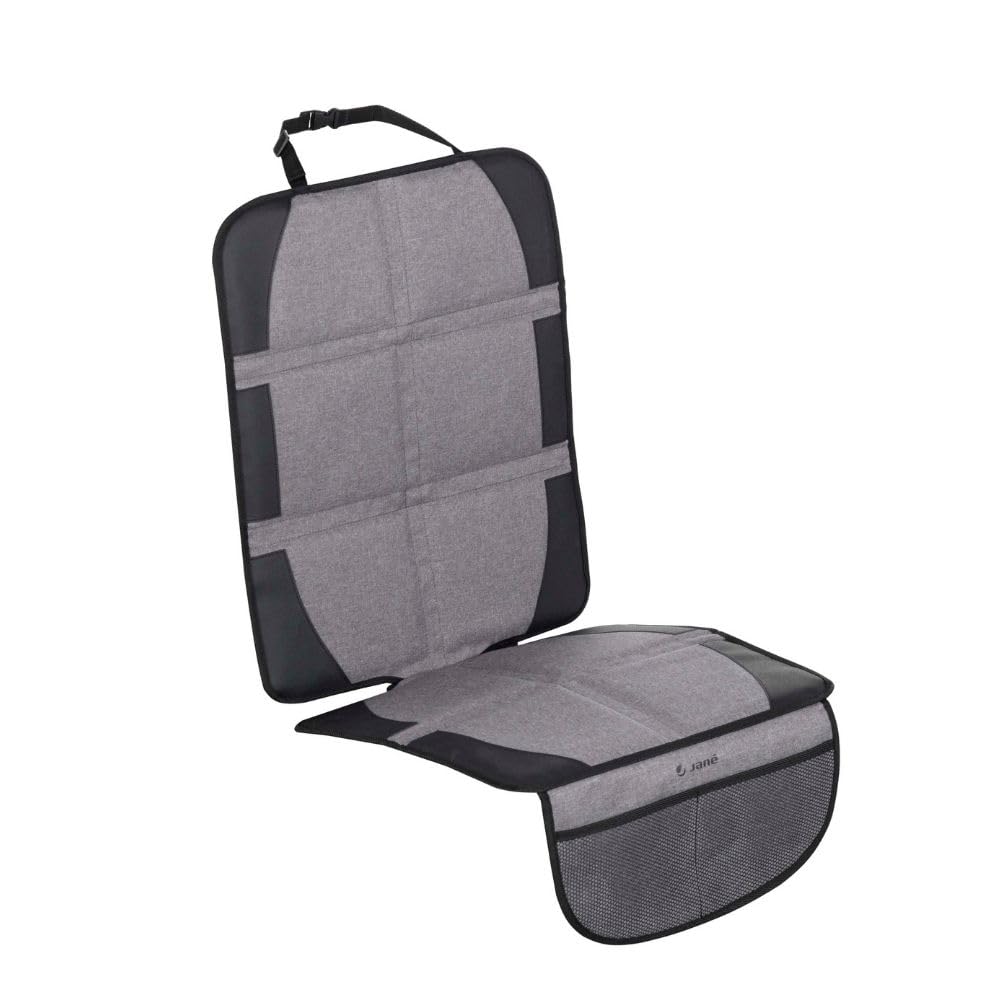 Jané Protector Asiento Coche Silla Bebé, Universal, Compatible Isofix, Organizador con Bolsillos, Impermeable, Antimanchas, Seguro