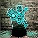 Produktbild XDWC Nachtlicht Kinder Nachtlicht 3D Optische Täuschung 16 Farben Ändern Neuheit Nachtbeleuchtung Superheld Iron Man Action Figure Multicolor Lampe Lampada Kid Toy Tisch Schlafzimmer Nachttischlampe