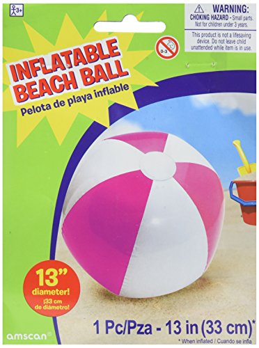 Vibrant Pink Inflatable Beach Ball - 13