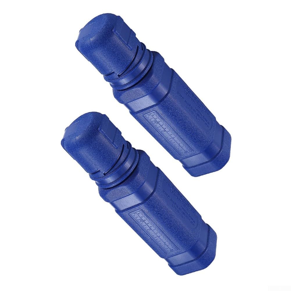Tube de rangement pour tige de soudure Zoegneer étanche en ABS bleu lot de 2