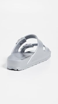 Birkenstock Women's Arizona Sandals, Metallic Silver, 8 Medium US