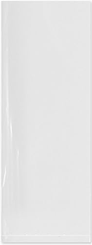 Plymor Bolsas de polietileno de plástico transparente de 3 x 8 pulgadas (paquete de 100), 4 mil de pulgada