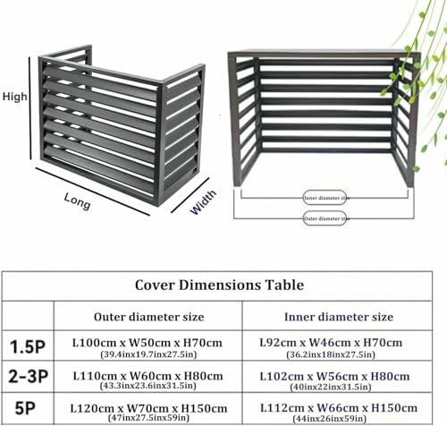 Cubierta de aire acondicionado y pantalla protectora de aluminio 3