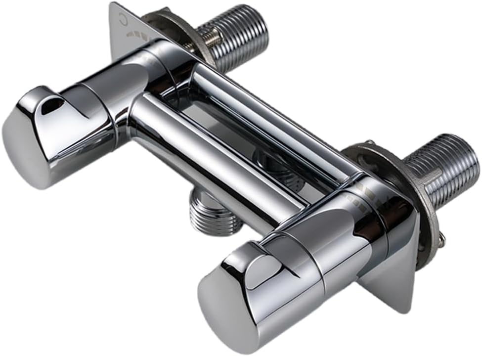 4 Inch All Metal RV Bathroom Shower Faucet Camper Shower Faucet Valve Diverter Replacement for Indoor and Outdoor Chrome