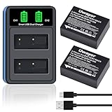 NP-W126 NP-W126S Battery and USB Dual Charger for Fujifilm X100V, X100VI, X100F, XM5,XE5, XE4, XS10, XT30, XT30 II, XT20, XT10, A5, A7,A10, A20, X-Pro1, X-Pro2, X-Pro3, X-T100, X-T200, X-T1, X-T2