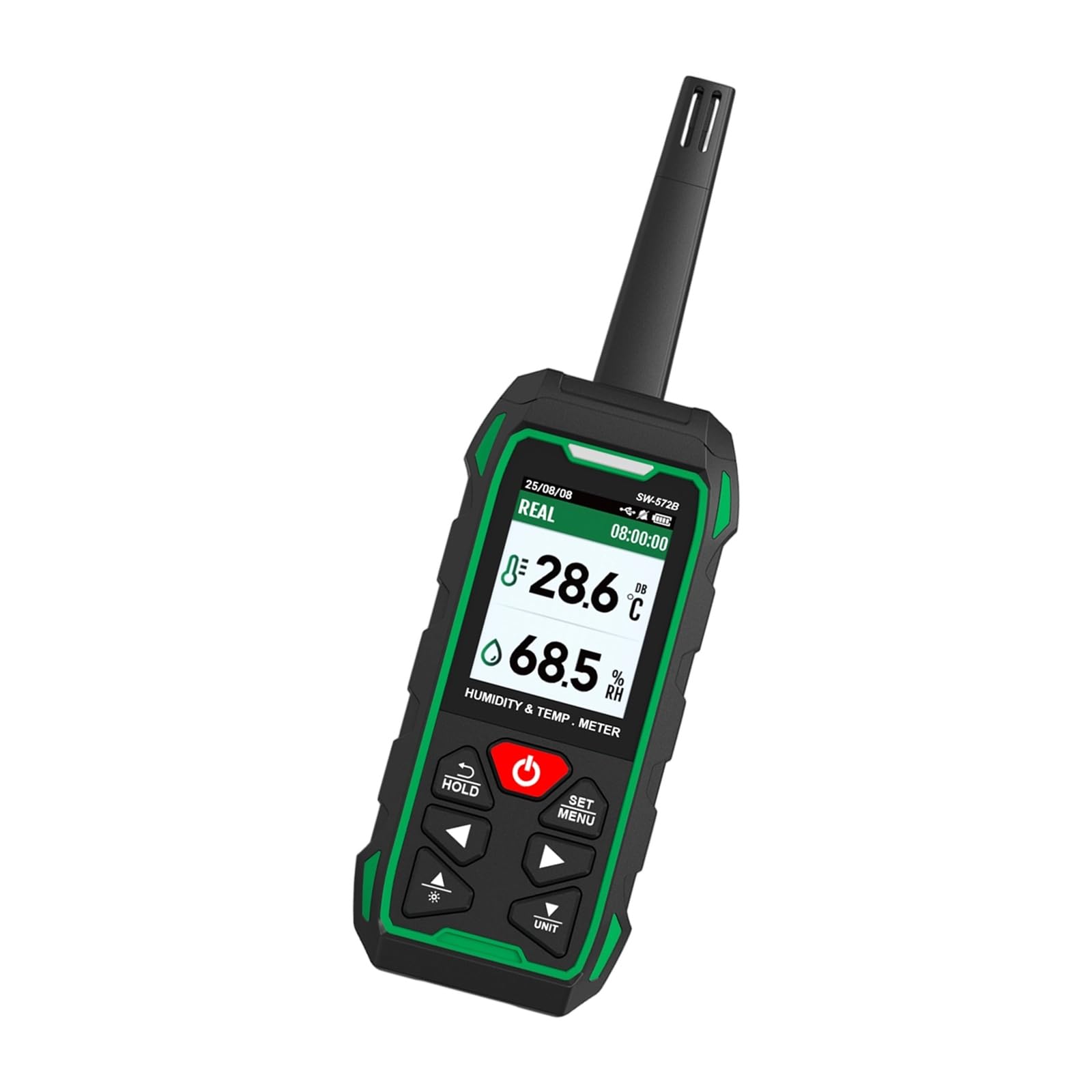 Moniteur de température et d'humidité numérique, modèle rechargeable