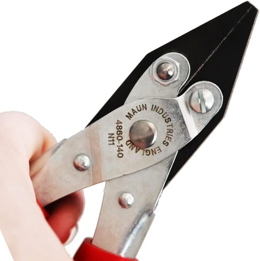 Maun Parallel Action Flat Nose Plier with PVC Grips (4866) - 140/160/200mm