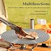 2 Pack Gas Stove Heat Diffuser Plate, Round Fast Defrosting Tray Aluminum Non-Stick Coating Cookware Simmering Thawing Plate Conduction Multifunctional, Flame Guard Protection Stovetop (9.3 inch) #3