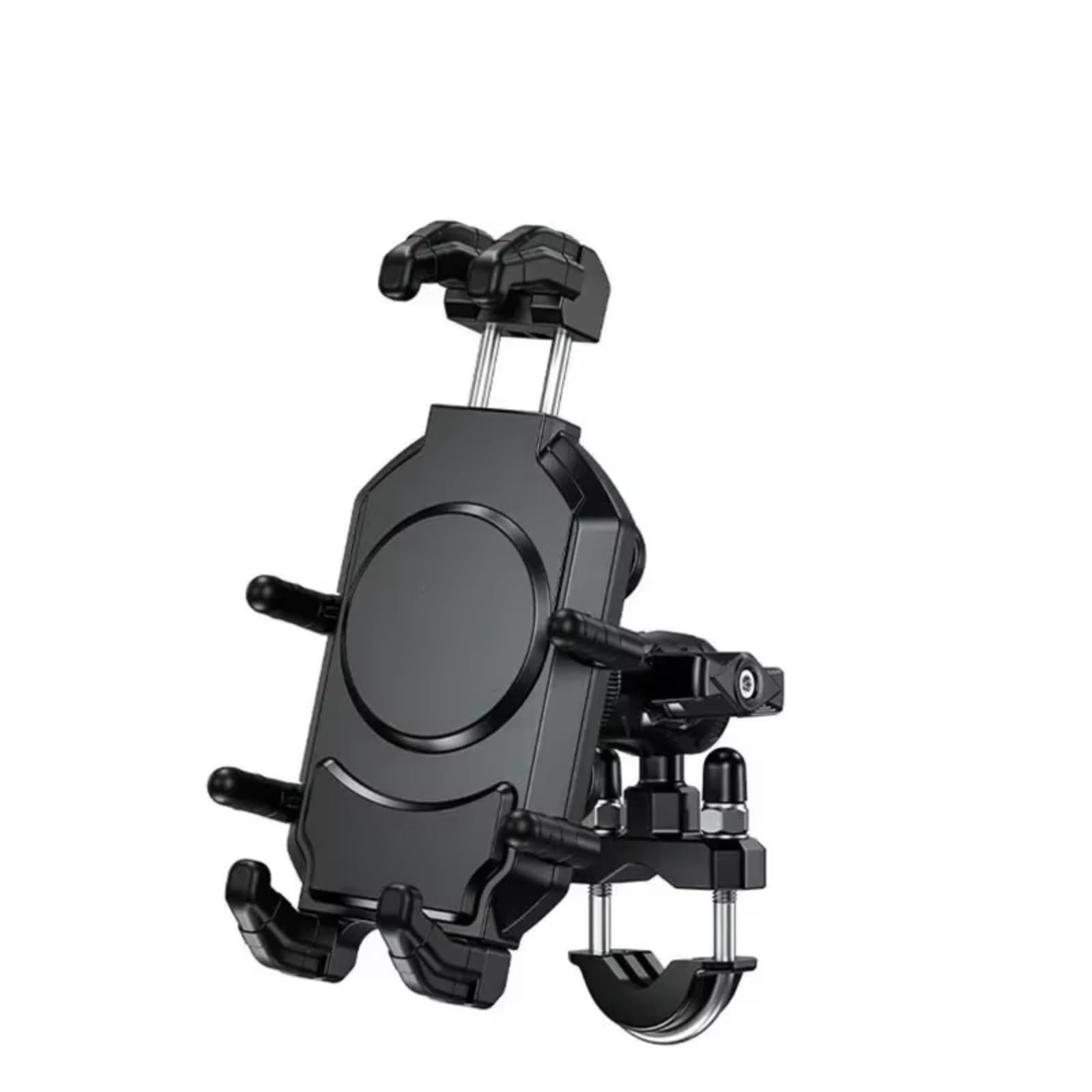 Moto Support Téléphone Support Téléphone pour Moto avec Amortisseur Vibrations Antivol pour Guidon Vélo 54 À 72 Pouces(D)