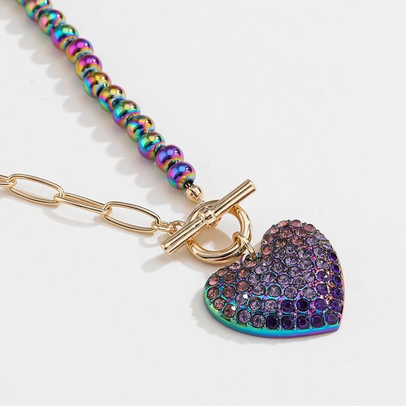 Heart Pendant Necklace for Women, Woman Jewelry Gift, Birthday Party Favors - Image 3