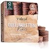 valeaf Kokos Quelltabletten 42 STK mit Nährstoffen I torffreie Kokoserde Anzuchterde mit Startdünger I Kokosquelltabs I Pflanzen für Anzucht I ideal für Stecklinge I Anzucht Erde ohne Pikieren