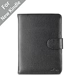 Acase(TM) Classic Kindle Leather Case (Black) for 4th Generation 6' Kindle Wi-Fi w/o Keyboard (Not...